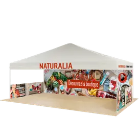Tente d'exposition personnalisée pour l'extérieur 6,1 m x 3 m - Imprint Now - FR