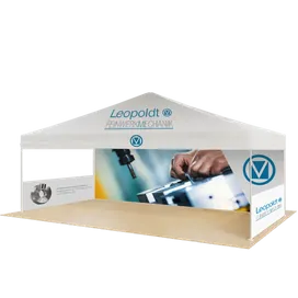 Individuelles Outdoor Messe Displays Heavy Duty 6,1 m x 3 m - Imprint Now - DE