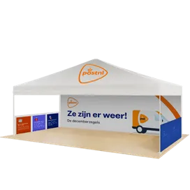 Gepersonaliseerde Outdoor Trade Show Display Zwaar 6,1 m x 3 m - Imprint Now - NL