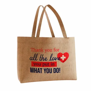 Jute Tote Bags - Custom Tees Today