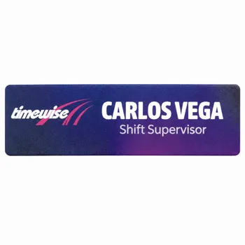 UV Printed Name Badges - Challenge Coin Now