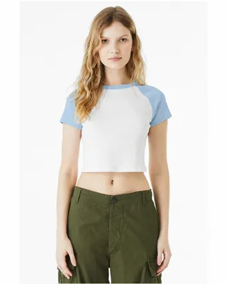 Ladies' Micro Ribbed Raglan Baby T-Shirt - Stealth Promo Co