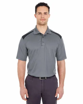 Adult Cool & Dry Two-Tone Mesh Piqué Polo - Stealth Promo Co