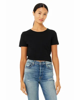 Ladies' Poly-Cotton Crop T-Shirt - Stealth Promo Co