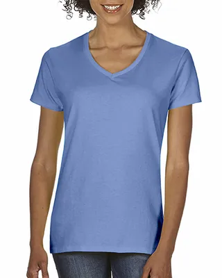 Ladies' Midweight V-Neck T-Shirt - Stealth Promo Co