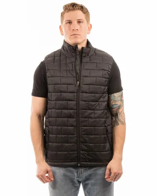 Adult Box Quilted Puffer Vest - Stealth Promo Co