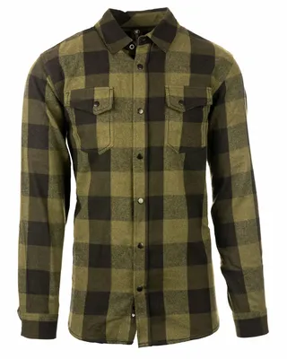 Men's Snap-Front Flannel Shirt - Stealth Promo Co