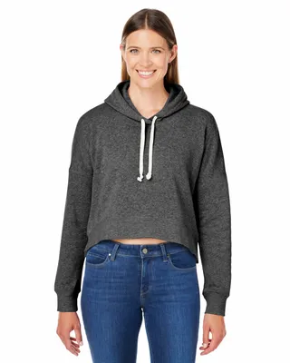 Ladies' Triblend Cropped Hooded Sweatshirt - Stealth Promo Co