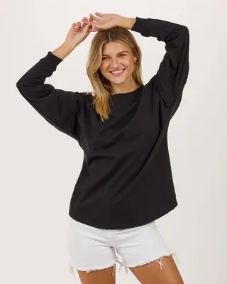 Ladies' Oversized Pom Pom Jersey Fleece - Stealth Promo Co