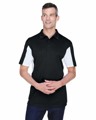 Men's Side Blocked Micro-Piqué Polo - Stealth Promo Co