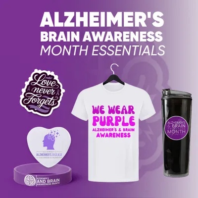 Alzheimer's Brain Awareness Month Essentials - Custom Tees Today