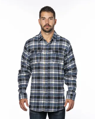 Men's Plaid Flannel Shirt - Stealth Promo Co