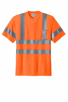 CornerStone - ANSI 107 Class 3 Short Sleeve Snag-Resistant Reflective T-Shirt. CS408 - Stealth Promo Co