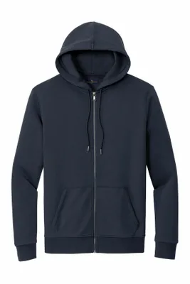 Brooks Brothers Double-Knit Full-Zip Hoodie BB18208 - Stealth Promo Co