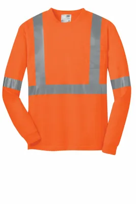 CornerStone ANSI 107 Class 2 Long Sleeve Safety T-Shirt. CS401LS - Stealth Promo Co