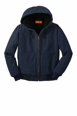CornerStone Washed Duck Cloth Insulated Hooded Work Jacket. CSJ41 - Stealth Promo Co