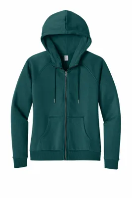 Allmade Women's Organic CVC Fleece Full-Zip Hoodie AL5003 - Stealth Promo Co