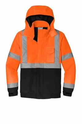 CornerStone ANSI 107 Class 3 Economy Waterproof Insulated Bomber Jacket CSJ500 - Stealth Promo Co