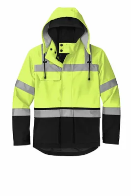 CornerStone ANSI 107 Class 3 Waterproof Ripstop 3-In-1 Parka CSJ502 - Stealth Promo Co
