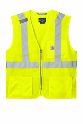 Carhartt ANSI Class 2 Mesh Zip-Front Vest CT106171 - Stealth Promo Co