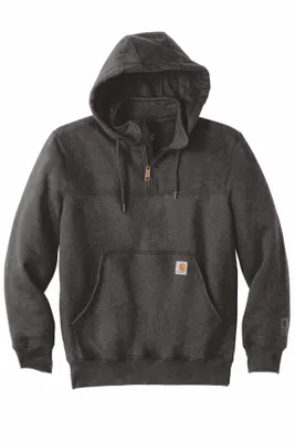 Carhartt Rain Defender Paxton Heavyweight Hooded Zip Mock Sweatshirt. CT100617 - Stealth Promo Co