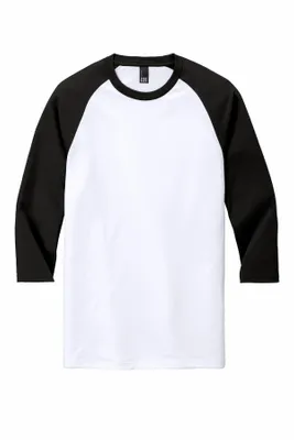 District Perfect Tri 3/4-Sleeve Raglan. DM136 - Stealth Promo Co