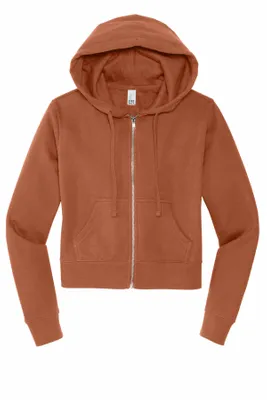District Women's V.I.T. Fleece Full-Zip Hoodie DT6103 - Stealth Promo Co