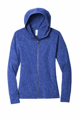 District Women's Medal Full-Zip Hoodie. DT665 - Stealth Promo Co