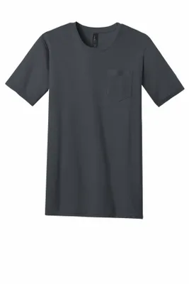 District Very Important Tee with Pocket. DT6000P - Stealth Promo Co
