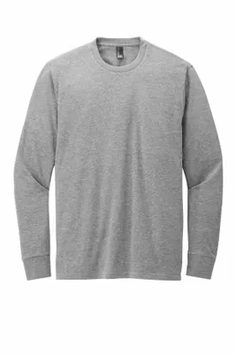 District Perfect Blend CVC Long Sleeve Tee DT109 - Stealth Promo Co