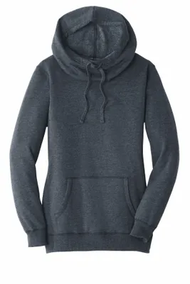 District Women's Lightweight Fleece Hoodie. DM493 - Stealth Promo Co