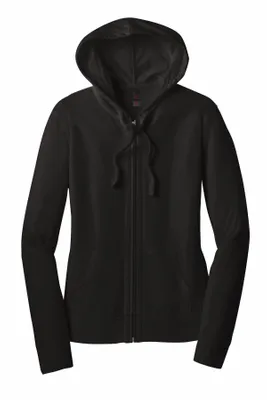 District Women's Fitted Jersey Full-Zip Hoodie. DT2100 - Stealth Promo Co