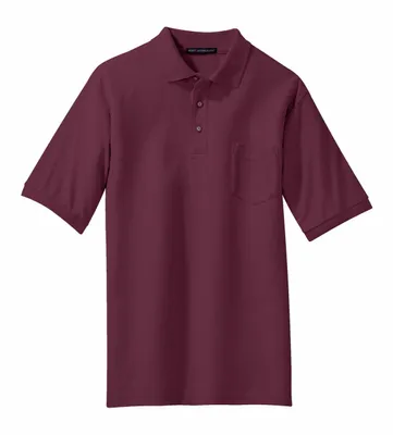Port Authority Silk Touch Polo with Pocket. K500P - Stealth Promo Co