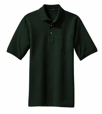 Port Authority Heavyweight Cotton Pique Polo with Pocket. K420P - Stealth Promo Co
