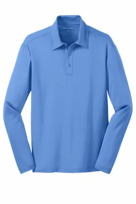 Port Authority Silk Touch Performance Long Sleeve Polo. K540LS - Stealth Promo Co