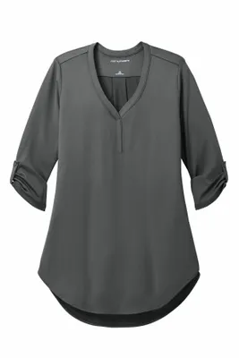 Port Authority Women's City Stretch 3/4-Sleeve Tunic LK6840 - Stealth Promo Co