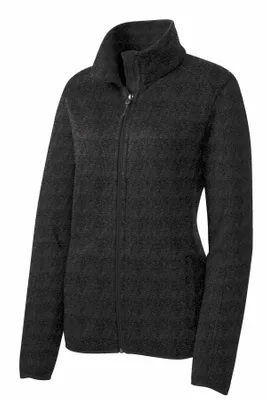 Port Authority Women's Sweater Fleece Jacket. L232 - Stealth Promo Co