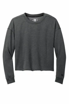 New Era Women's Tri-Blend Fleece Crop Crew LNEA514 - Stealth Promo Co