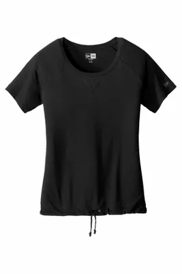 New Era Women's Tri-Blend Performance Cinch Tee. LNEA133 - Stealth Promo Co