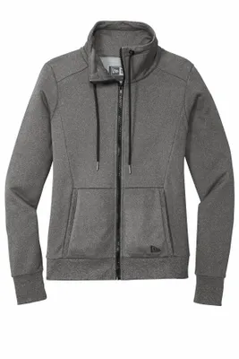 New Era Women's Performance Terry Full-Zip Cowl LNEA530 - Stealth Promo Co