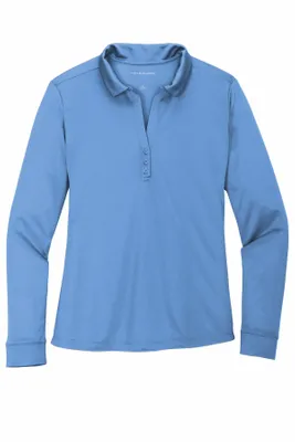 Port Authority Women's Silk Touch Performance Long Sleeve Polo. L540LS - Stealth Promo Co