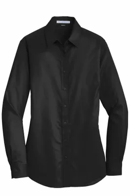Port Authority Women's SuperPro Twill Shirt. L663 - Stealth Promo Co
