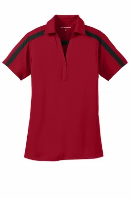 Port Authority Women's Silk Touch Performance Colorblock Stripe Polo. L547 - Stealth Promo Co