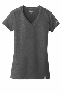 New Era Women's Heritage Blend V-Neck Tee. LNEA101 - Stealth Promo Co