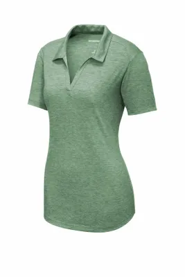 Sport-Tek Women's PosiCharge Tri-Blend Wicking Polo. LST405 - Stealth Promo Co