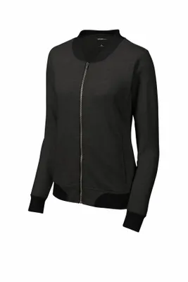 Sport-Tek Women's Lightweight French Terry Bomber LST274 - Stealth Promo Co