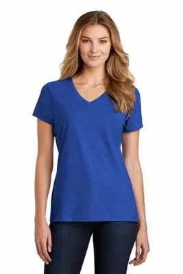 Port & Company Women's Fan Favorite Blend V-Neck Tee. LPC455V - Stealth Promo Co