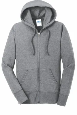 Port & Company Women's Core Fleece Full-Zip Hooded Sweatshirt. LPC78ZH - Stealth Promo Co