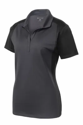 Sport-Tek Women's Colorblock Micropique Sport-Wick Polo. LST652 - Stealth Promo Co