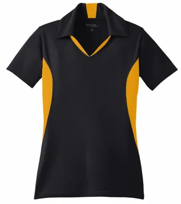 Sport-Tek Women's Side Blocked Micropique Sport-Wick Polo. LST655 - Stealth Promo Co